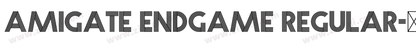 Amigate Endgame Regular字体转换